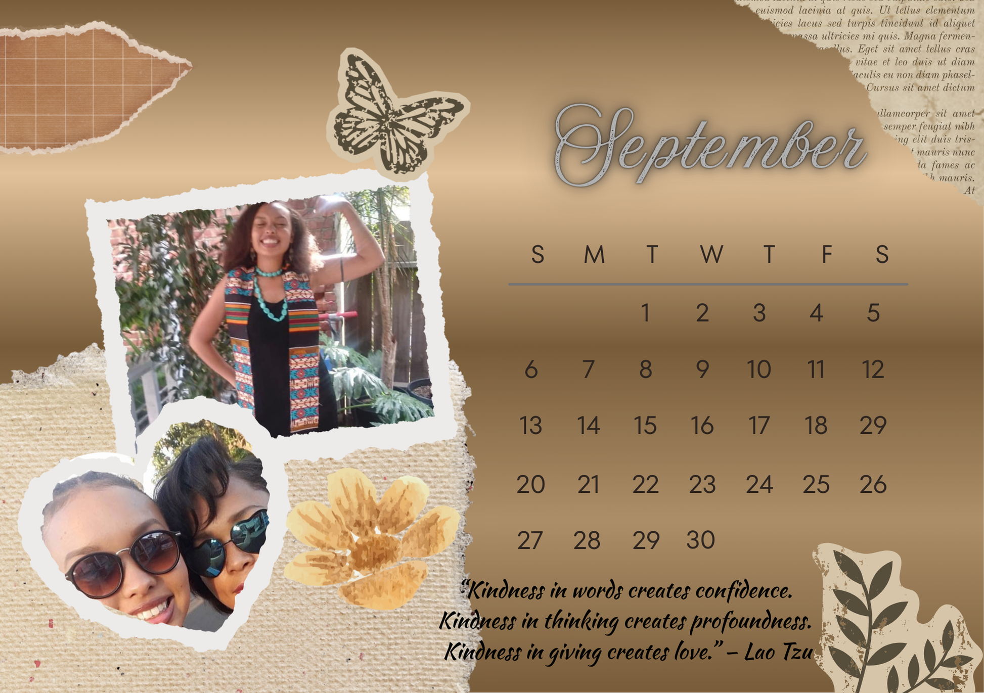 Keepsake Calendar